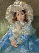 Mary Cassatt Mageter in the blue dress oil painting picture wholesale